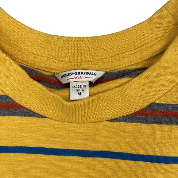 GUESS Originals 1961 Striped Crop Tee Sz Medium - Picture 3 of 5
